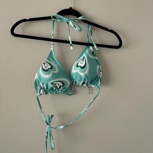 Tie bikini triangle top